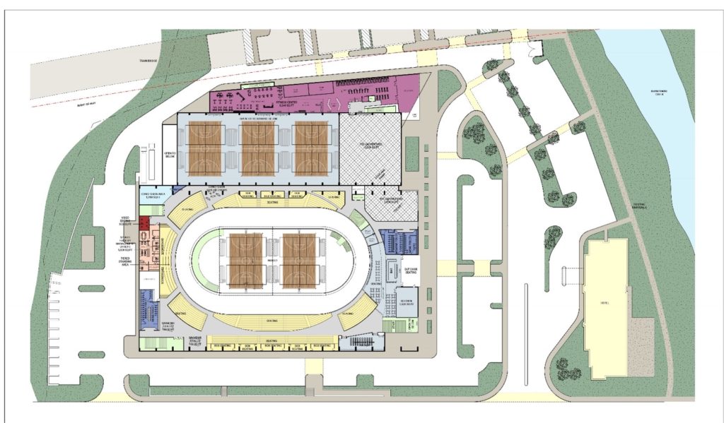 National Sports and Events Center Floor Plan - Second Floor